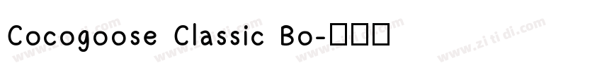 Cocogoose Classic Bo字体转换